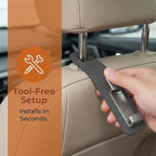 Car Seat Headrest Hook, Multifunctional Vehicle Backseat Hanger Organizer for Purse Handbag Coat, Auto Seat Back Phone Holder Storage Hook, Universal for Sedan Truck SUV (Gray)