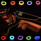 ABALDI El Wire Neon Light, Car Interior LED Lights for Xmas Halloween Christmas Car Interior Decoration(3m/9ft, Orange)