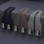 Car Seat Headrest Hooks for Purses and Bags, 4 Pack Bag Purse Holder for Car with Double Metal Hooks, Car Purse Hanger, Headrest Back Seat Handbags Hook Cute Hanging Accessories, Brown