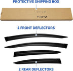 Window Visors Rain Guards for 2012 2013 2014 2015 Honda Civic, Out-Channel Window Vent Wind Deflectors Visors Shades for 12 13 14 15 Civic Sedan