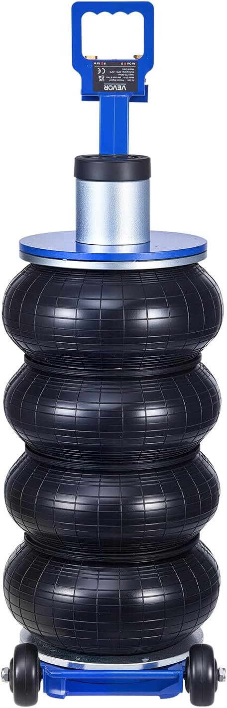 Air Jack, 6 Ton/13227 lbs Airbag Jack, Lift Up to 26.5 inch with Heightened Column, Adjustable Handle & Thick Rubber Pad, 2-5 s Fast Lifting Pneumatic for Car, SUV, Pickup Truck Repair, Garage