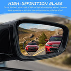 2PCS Heart Shaped Blind Spot Mirrors for Cars, Side Mirror Blindspot, HD Glass Frameless Convex Rear View Mirrors, 360 Degree Wide Angle Side Rear View Accessories Fit for Sedan SUV Truck