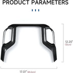 Car ABS Center Console Air Vent Navigation Panel Trim Cover for 2019-2025 Chevy Silverado | for GMC Sierra 2019-2021 1500 2500 3500 HD Carbon Fiber Interior Accessories