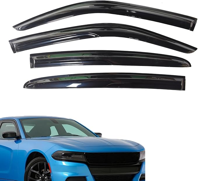 Window Visors Shade Sun Rain Wind Guards Deflectors Cover Acrylic Outside Replacement for 2011-2020