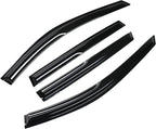 94827 Tape-On Dark Tinted Side Window Visor Deflectors Vent Rain Guards Designed for Nissan Rogue S SV SL 2014 2015 2016 2017 2018 2019 2020