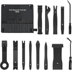 13PCS Nylon Trim Removal Tool Set for Bumper Fastener Rivet Clips Car Door Clip Panel Audio Video Dashboard Dismantle Black