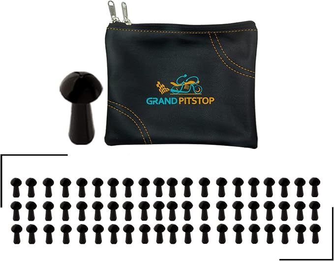 Replacement Mushroom Plugs for tubeless Tire Puncture Repair kit - for Cars, Motorcycles- Spare Plugs (60 Plugs)