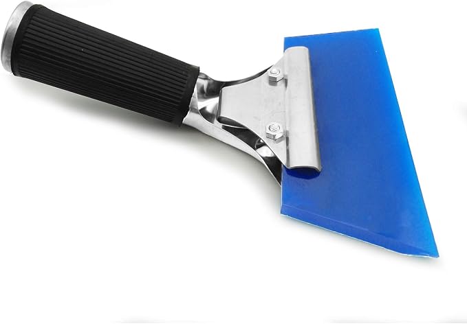 Rubber Squeegee Car Window Squeegee Shower Squeegee Ice Scraper Rubber Water Blade with for Auto Window Tinting, Windshield, Glass Door Cleaning 7 Inch Length