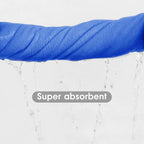 Large Bath Towels Set of 2, 30x60 Inches, Dark Blue | Microfiber, Hanging Loop, Soft Absorbent, Quick Dry, Lint-free, Use for Back-to-School dorm, Spa, Sauna, Salon