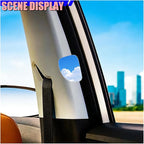 2PCS Fan-shaped Car Blind Spot Mirrors, HD Glass Wide Angle Side Mirrors for Enhanced Safety, Adjustable Frameless Rear View Mirror, Universal Car Exterior Accessories(Fan)