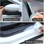 Car Door Invisible Anti-Collision Self Adhesive Seal Strip Seal Weather Strip Scratch Resistant Transparent Fit for Most Car, Protect The Car Body and Door (16.4Ft x 4In)