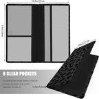 Car Registration and Insurance Holder, with Magnetic Closure for License, Cards and Documents, All Vehicle Needs and Car Accessories (Leopard-Black)