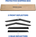 Window Visors Rain Guards for 2021 2022 2023 2024 2025 2026 Kia Seltos, Out-Channel Window Vent Wind Deflectors Visors Shades for 21-26 Seltos LX S EX S SX Turbo X-Line
