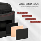 2Pack Car Seat Side Storage Pocket, PU Leather Small Organizer, Multifunctional Console Side Organizer Bag for Phone,Keys, Sunglass and Wallet (Black)