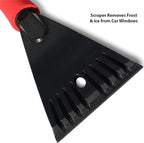 Long Handle Ice Scraper and Snow Brush Combo for Vehicles, Windshield Broom with Foam Grip, Lightweight Winter Tool for Cars and Trucks, Car Snow Brush