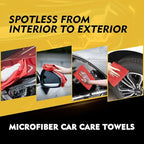 Red Microfiber Cleaning Cloth 50 Pack, 12.5 x 12.5 inch Microfiber Towels for Cars, Ultra Absorbent Car Washing Cloth, Lint Free Streak Free Cleaning Rags for Car, Kitchen, and Window