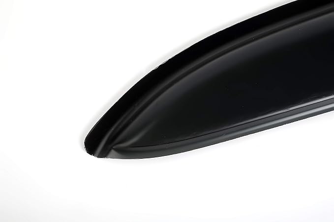 Side Window Wind Deflector fit for 2006-2013 Chevrolet Impala &2014-2016 Chevrolet Impala Limited Model Only, 4pcs Out-Channel Tape-On Rain Guards Set, Dark Smoke Nice Window Visor 94843