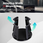 2PCS Car Cup Holder Insert, Auto Cup Holder Expander with Adaptive Clamping Arm, Self-Adhesive Adjustable Vehicle Cup Holders, Universal Expanding Drink Holders Adapter for Sedan, Truck, SUV