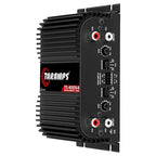 TS 400x4 2 Ohms Black Multichannel Stereo Amplifier 400 Watts Rms, 4 Channels, Full Range, Car Audio Digital 2 Bridged Channel, Crossover High/Low Pass, with RCA and Automatic High Level Input