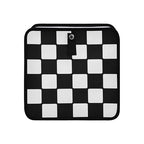 Car Trash Can Car Organizer Car Garbage Can with Adjustable Strap for Back Front Seat Console Waterproof Leakproof Collapsible Portable 11 Inch Checkerboard