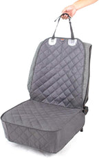 Dog Car Seat Covers, Pet Front Cover for Cars, Trucks, and Suv's - Waterproof & Nonslip Dog Seat Cover(Gray)