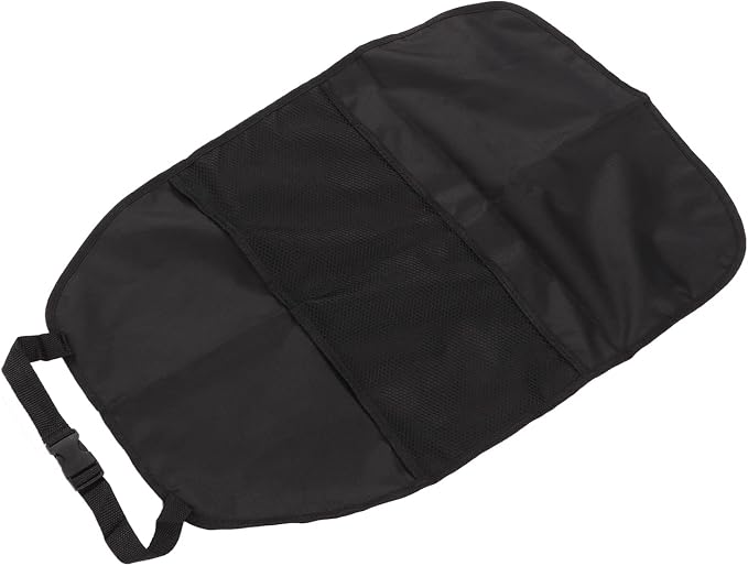 Black Anti Kick Mat Car Backseat Protector Cover Organizer for Universal Fitment 25.59x16.93in