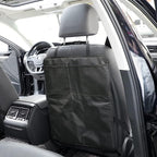 Heavy Duty Kick Mat, 2 Pack Car Seat Back Protectors, Upgraded Waterproof Fabric, Car Back Seat Cover for Kids, Pets with 3 Reinforced Mesh Storage Pockets