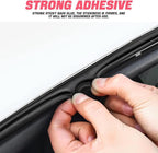 Double Layer Self-Adhesive Car Door Rubber Seal Strip - 5 Holes Sealing Stickers, Noise Insulation Weatherstrip, Edge Protector, Auto Interior Accessories for Tailgate (32.8FT)