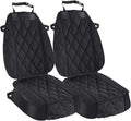 Dog Seat Cover Cars Trucks SUVs, Thick 600D Heavy Duty Pets Car Seat Cover, Waterproof & Wear-Resistant Durable Nonslip Backing & Hammock Convertible, Black, 2 Pack