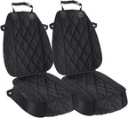 Dog Seat Cover Cars Trucks SUVs, Thick 600D Heavy Duty Pets Car Seat Cover, Waterproof & Wear-Resistant Durable Nonslip Backing & Hammock Convertible, Black, 2 Pack