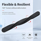 4 PCS Silicone Car Door Edge Guards, Self Adhesive Car Door Protector, Anti-Collision Crash Scratch Strips Protector, Auto Accessories Decorative Strip for Sedans Trucks SUVs (Black)