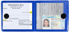 Car Registration and Insurance Card Holder, Vehicle Glove Box Car Organizer, Interior Car Accessories for Documents, Cards, License - 2 Pack