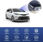 4K Dash Cam Suitable for Toyota Sienna 2021-2026 LE Limited XLE Platinum XSE (XL40), OEM Factory Look, 2160P UHD Video, Loop Recording, WiFi & APP, G-Sensor, Easy to Install, 64GB Card