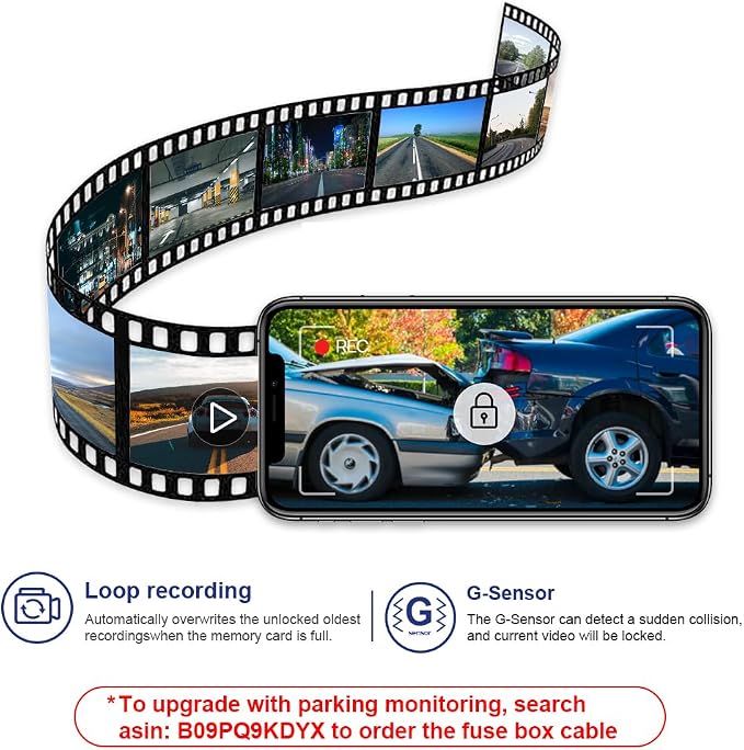 Front 4K+Rear 1080P Dash Cam Adapts for Polestar 2 2021-2026 Plus Peformance Launch Edition, OEM Look, Dual HD Video, WiFi & APP, Loop Recording, Gravity Sensor, Easy to Set, 128GB Card