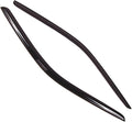 WD2-108 Dark Smoke 2 Pcs Set Window Visor (Outside Mount) Deflector Rain Guard Compatible with 2008-2016 Dodge Challenger