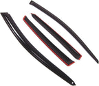 Outside Mount Window Vent Visors Rain Guards Compatible with Subaru Outback Sport 2008-2011 | Side Window Wind Deflectors Rain Shields | Smoke Tinted, 4 Pcs Set, DGWV-522