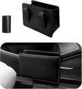 Yourkar Car Trash Can, Foldable Waterproof Leather Car Garbage Organizer Holder, Automotive Mini Dustbin Container with One Roll Trash Bag, Universal Interior Car Accessories (Black)