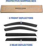 Window Visors Rain Guards Shield for 2021 2022 2023 2024 2025 2026 Kia Sorento, Out-Channel Window Vent Wind Deflectors Visors Shades for 21-26 Sorento