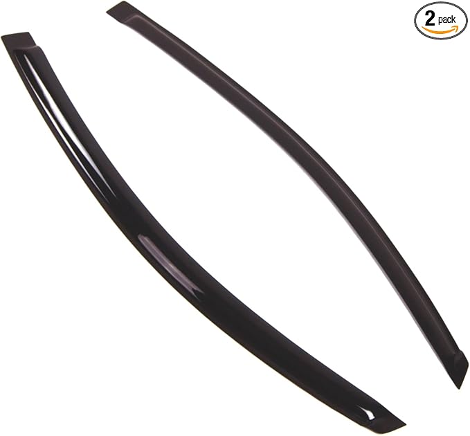 Outside Mount Window Vent Visors Rain Guards Compatible with Scion Scion tC 2005-2010 | Side Window Wind Deflectors Rain Shields | Smoke Tinted, 2 Pcs Set, DGWV-386i