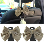 2 Pack Car Seat Headrest Hook, Auto Seat Hook Hangers Storage Organizer Interior Accessories for Handbag Clothes Coats Grocery Bags (Grass green)
