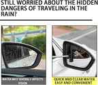 Car Rearview Mirror Wiper, Retractable Auto Glass Squeegee, Water Cleaner with Telescopic Long Rod, Portable Cleaning Tool for All Vehicles, Universal Automotive Accessories (Grey)