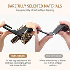Bow Car Hooks for Purses and Bags, 2 Pack Cute Car Purse Hook, Universal Car Seat Headrest Hooks Bag Holder, Bow Car Accessories, Automotive Purse Hook Hanger Interior Decoration Accessories (Leopard)