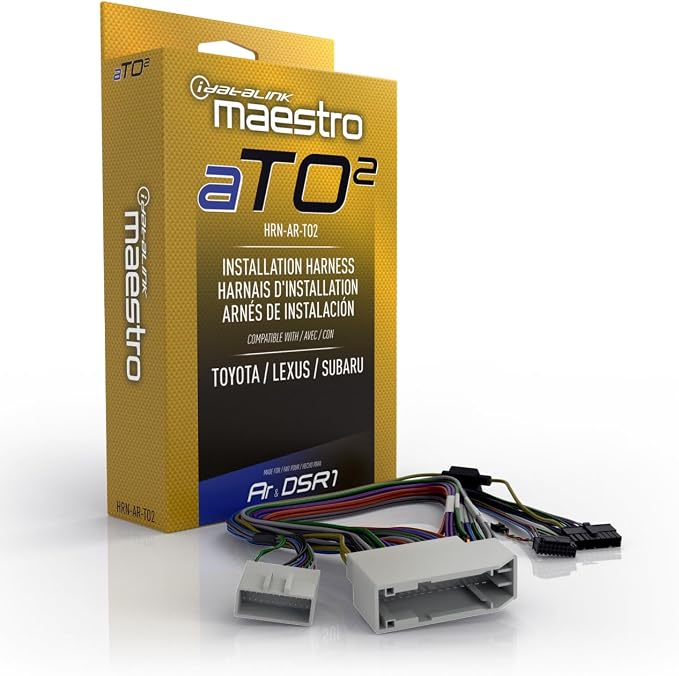 Maestro HRN-AR-TO2 Harness - Connects a Maestro AR Amplifier Replacement Module to Select Toyota, Lexus, and Subaru Vehicles with Premium Sound Systems (ADS-MAR Module Required)
