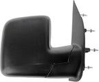 Passenger Side Mirror Assembly Non-Folding Manual Adjustment No Heat Memory Textured Compatible with 2003-2007 Ford E150 E250 E450 2003-2005 Club Wagon 1994-2002 Econoline