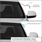 4Pcs Tape-On Window Visor Deflector Rain Guard Compatible with 1995-1999 Nissan Sentra, Acrylic