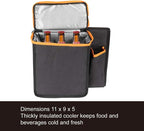 Deluxe Trunk and Backseat Organizer for Medium or Large Size SUVs & RVs, Detachable Storage Modules with Built-in Cooler, Patent Pending