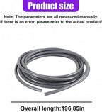 16Ft (5M) Car Door Edge Protector, Self-Adhesive Scratch Resistant U Shape Auto Door Edge Guard Decoration, Anti-Collision Car Doors Trim Strip Protector for Truck, SUV, Sedan (Gray-5M)