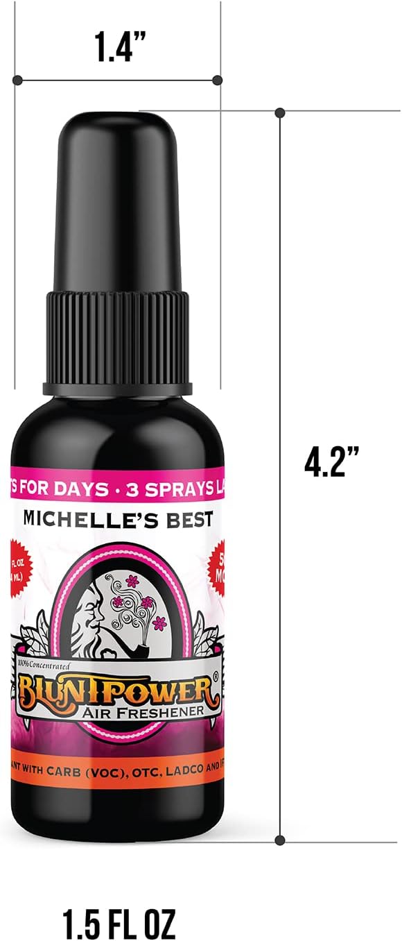 (Michelle's Best, 1 Pack) Concentrated Air Freshener for Room and Car - Oil-Based Diffuser Spray Bottle - Long-Lasting Bathroom, Car Freshener, & Odor Eliminator