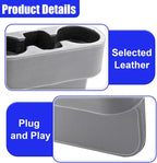 YoRise Car Cup Holder, PU Leather Automotive Cup Drink Holder, Car Seat Gap Filler Storage Box, Multifunctional Front Seat Organizer, Cell Mobile Phone Holder, Coin Bucket (Gray)