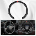 Car Steering Wheel Cover Napa Leather Non Slip Vehicle Steering Wheel Cover Protector, Quick Install Comfy Automotive Interior Decor, Universal fit 14½ to 15 inches Car Pickup SUV 14.5 to 15 inches